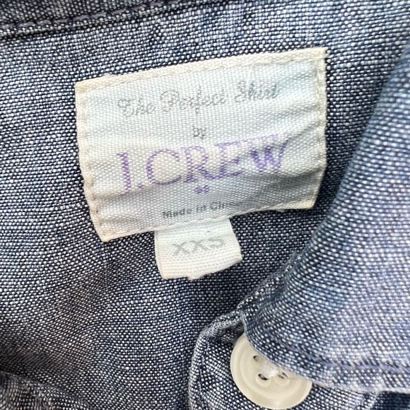 J.CREW The Perfect Shirt Light Blue Long Sleeve T-Shirt - Picture 3 of 3